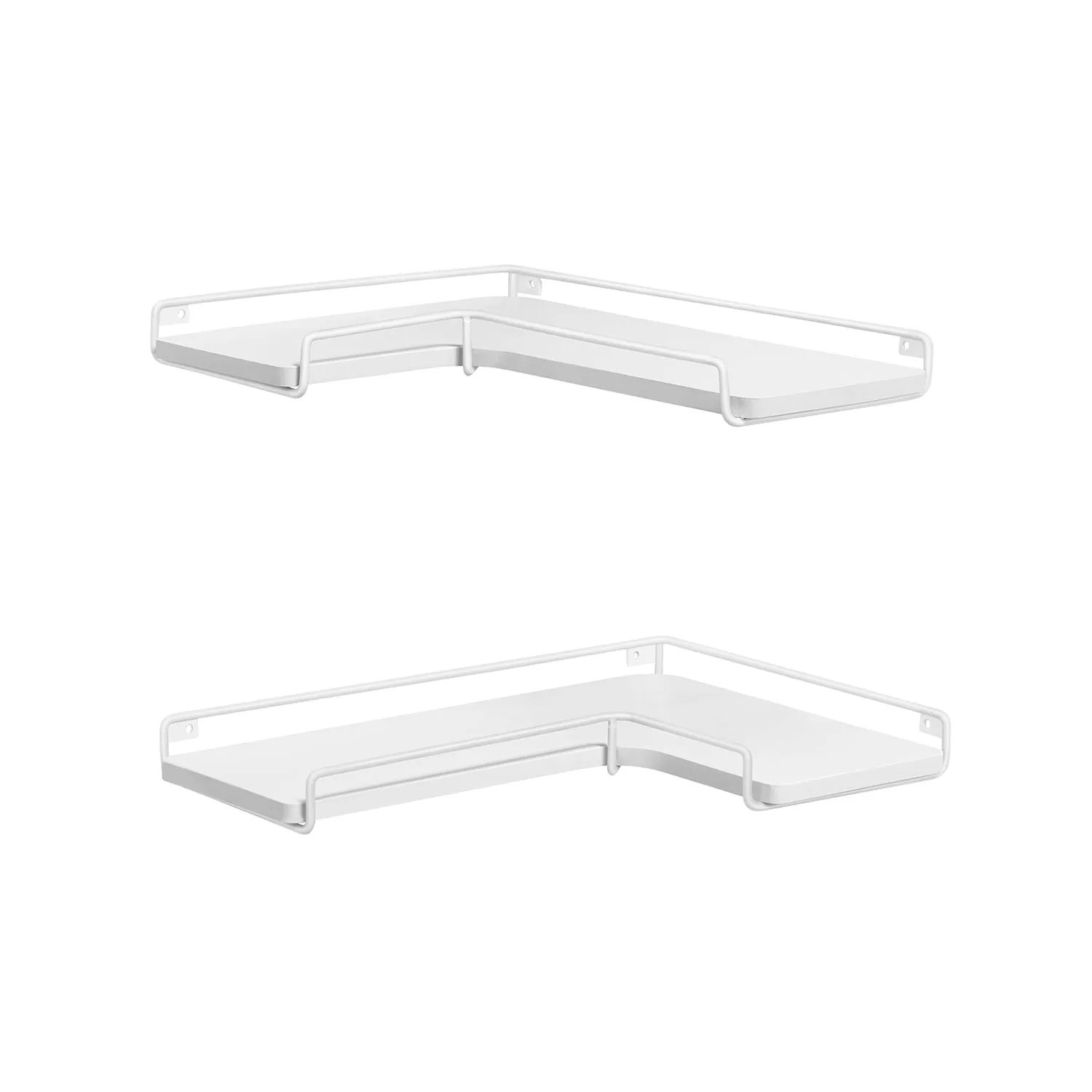 Set of 2 Corner Floating Shelves