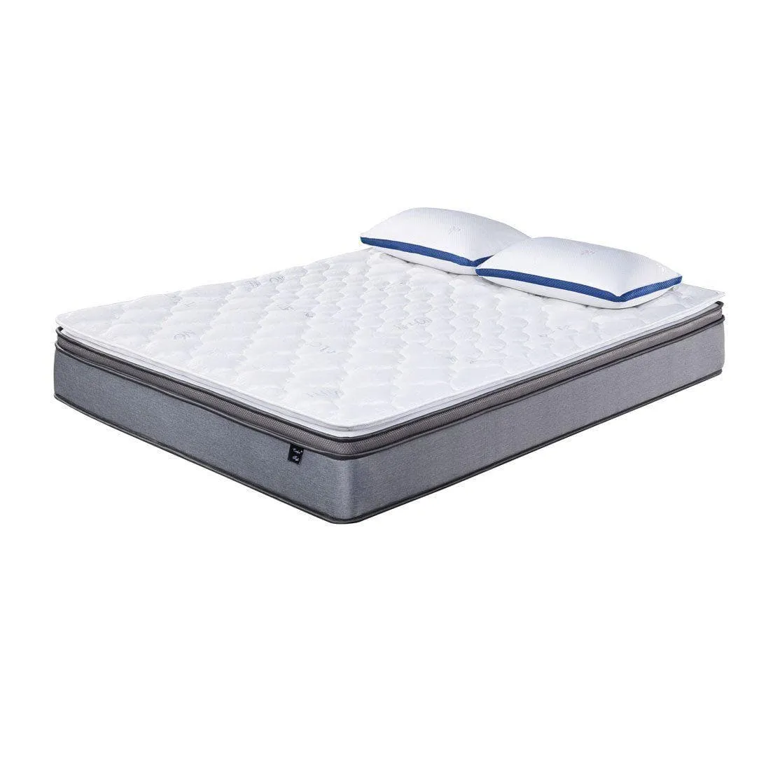 Somnuz Comfort Night 12 Inch Water Repellent Teflon Fabric Latex Individual Pocketed Spring Mattress