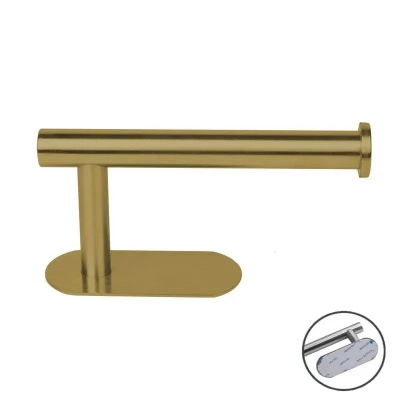 Stainless Steel Adhesive Toilet Paper Stand