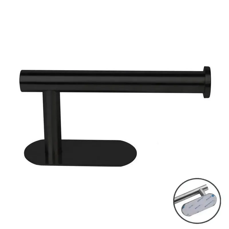 Stainless Steel Adhesive Toilet Paper Stand