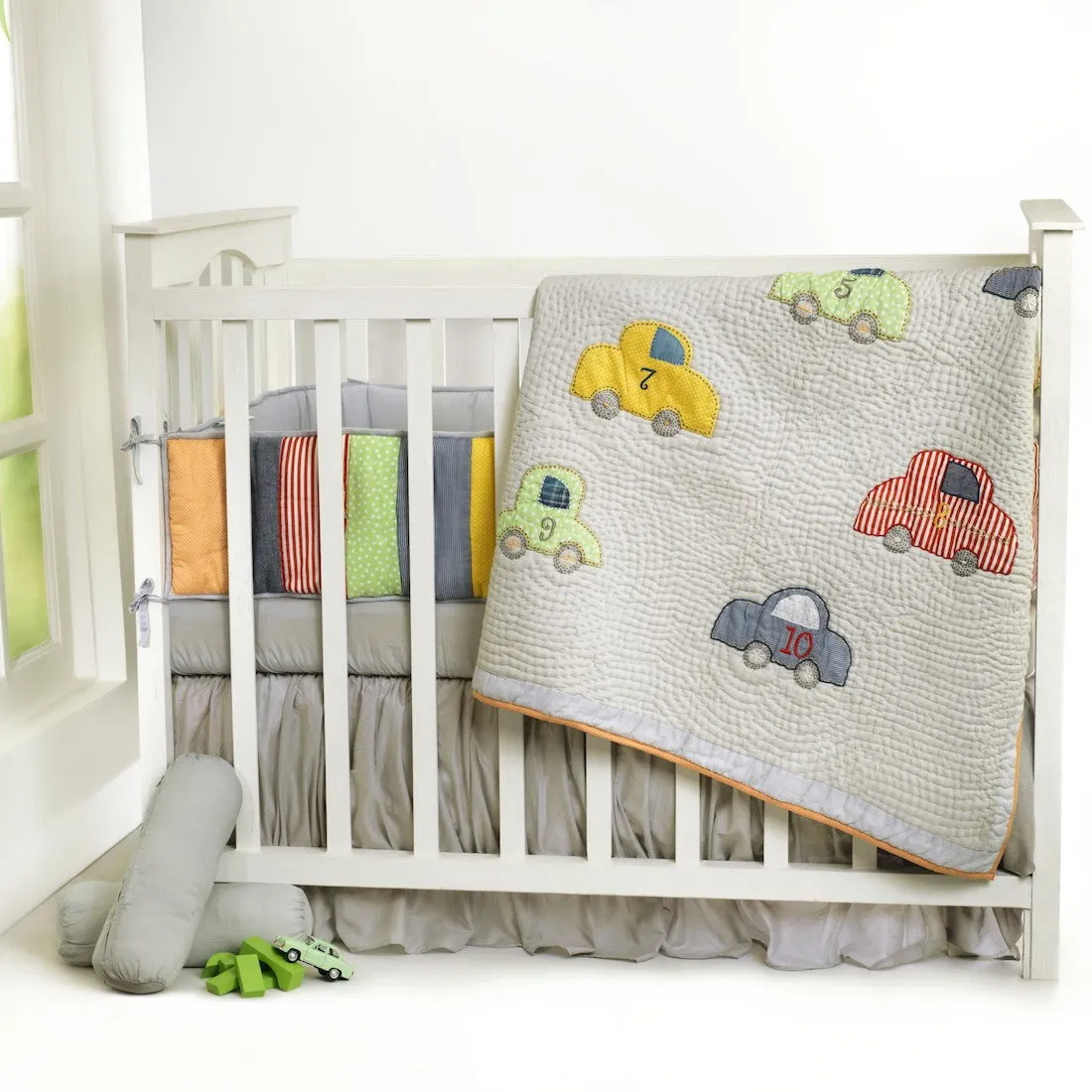 Vintage Car With Kantha Complete Bedding Set <br> With Free Personalisation