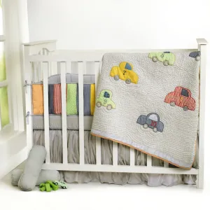 Vintage Car With Kantha Complete Bedding Set <br> With Free Personalisation