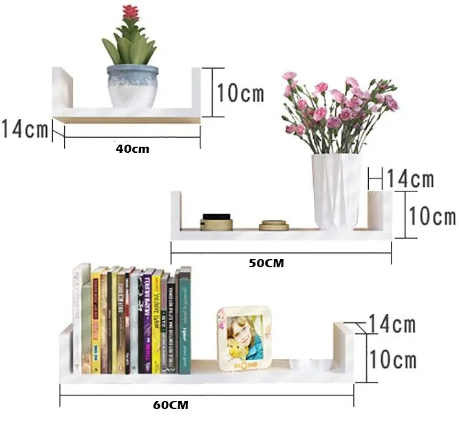 Wall Shelf Wall Shelves 3PCs/Set Floating Display Shelf