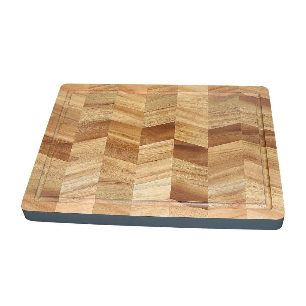 Wave Pattern Acacia Wood Cutting Board